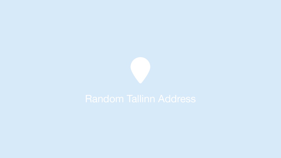 Random Tallinn Address