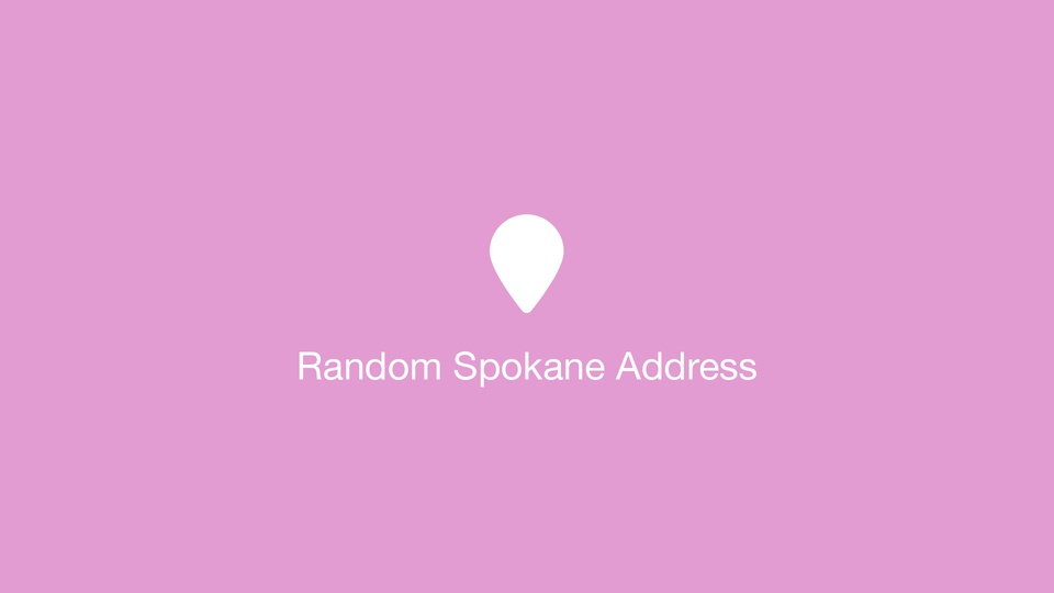 Random Spokane Address