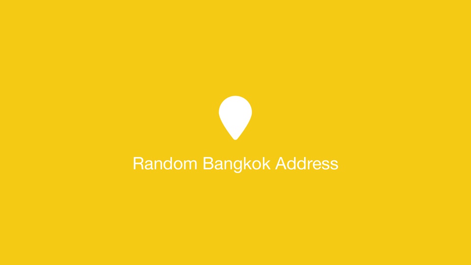 Random Bangkok Address