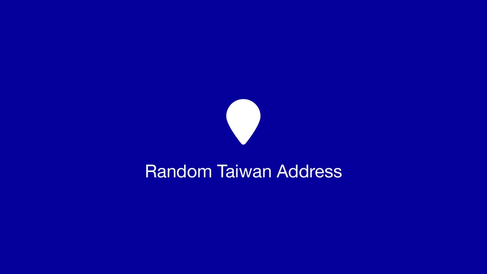 Random Taiwan Address