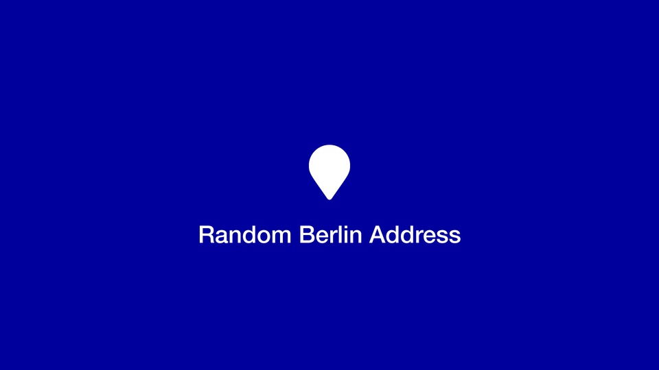 Random Berlin Address