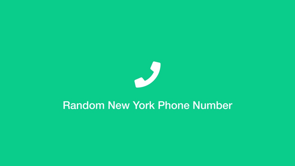 Random New York Phone Number