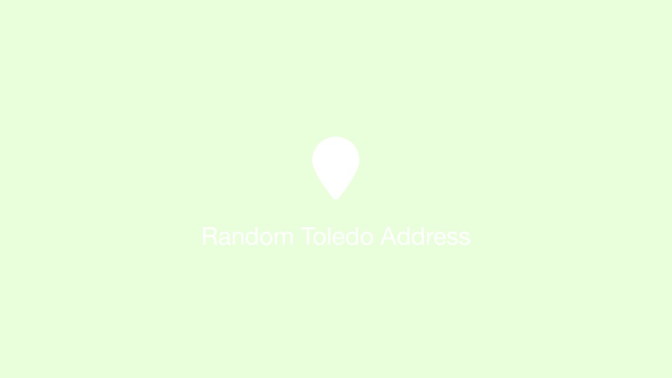 Random Toledo Address