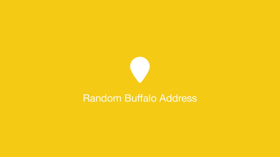Random Buffalo Address