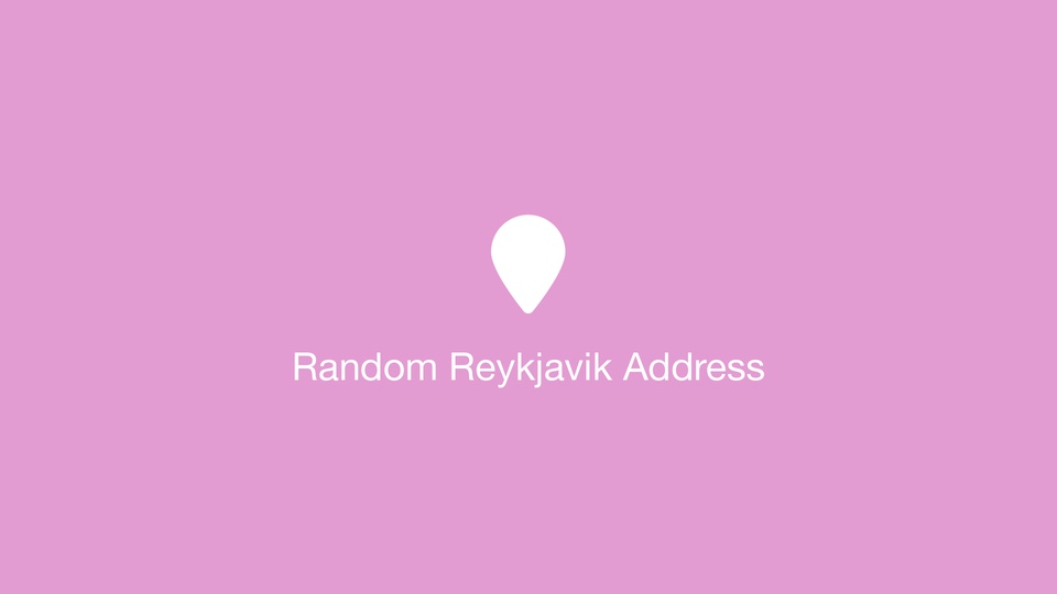 Random Reykjavik Address