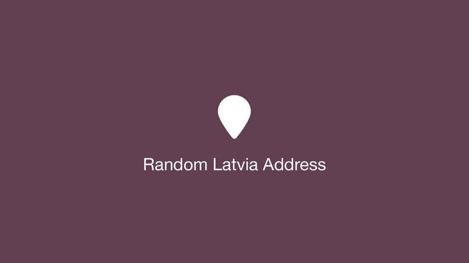 Random Latvia Address