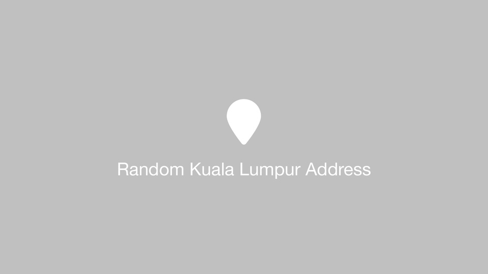 Random Kuala Lumpur Address