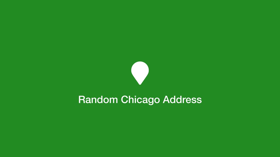 Random Chicago Address