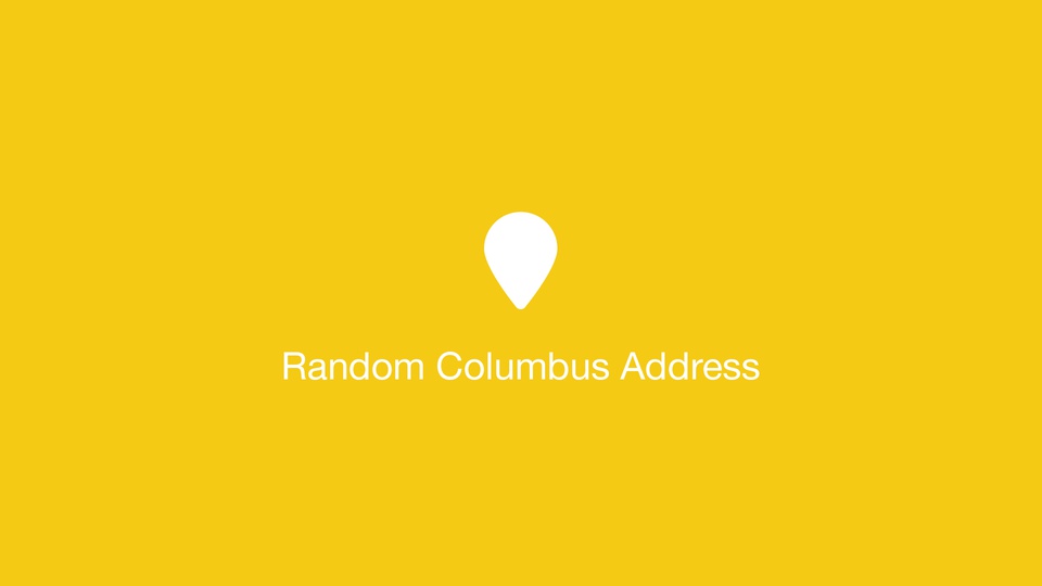 Random Columbus Address