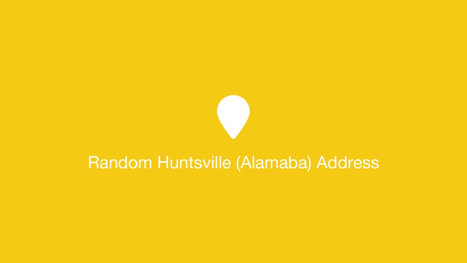 Random Huntsville (Alamaba) Address
