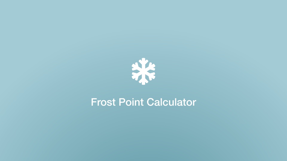 Frost Point Calculator