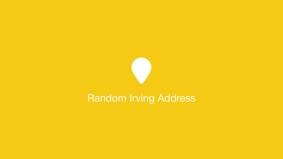 Random Irving Address