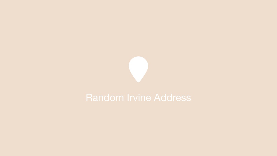 Random Irvine Address