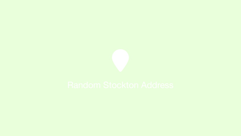 Random Stockton Address