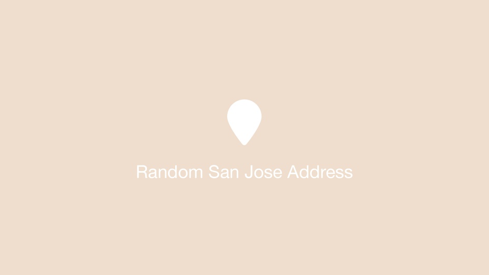 Random San Jose Address