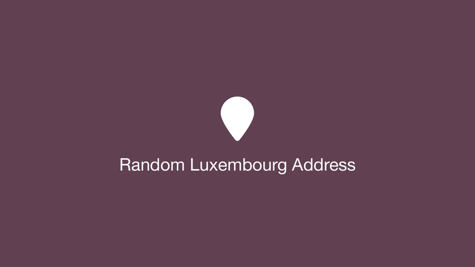 Random Luxembourg Address
