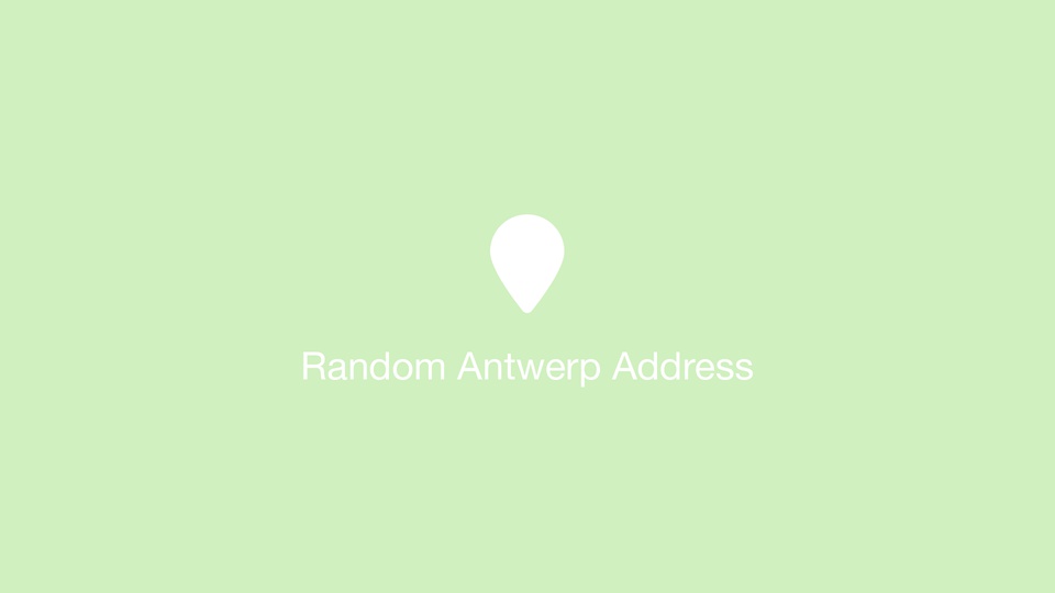 Random Antwerp Address