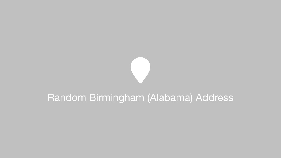 Random Birmingham (Alabama) Address