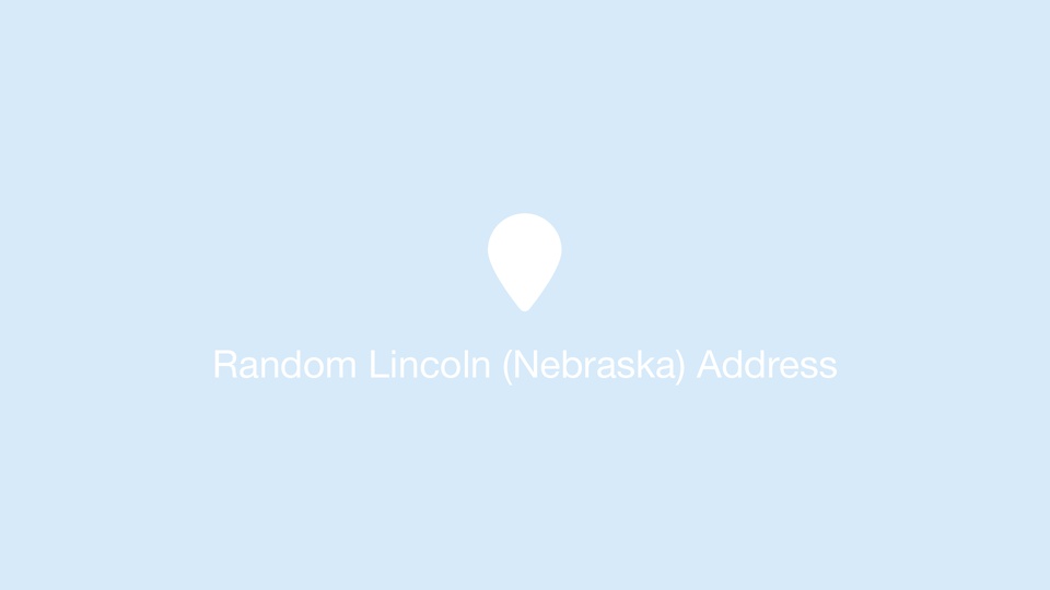 Random Lincoln (Nebraska) Address