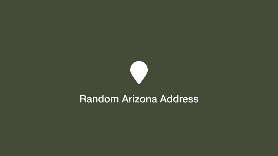 Random Arizona Address