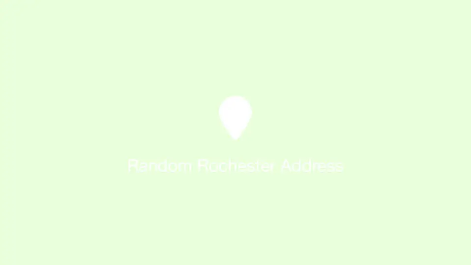 Random Rochester Address