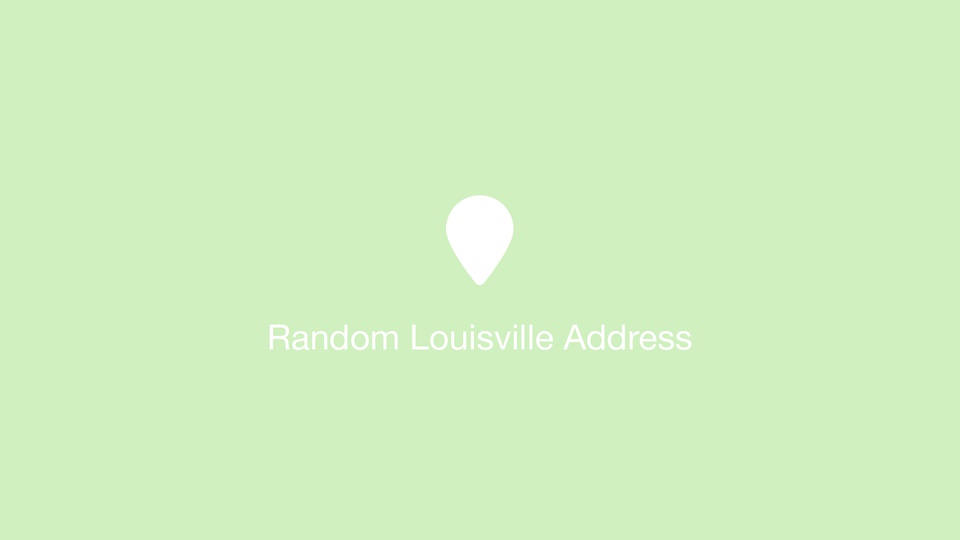 Random Louisville Address