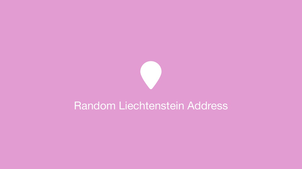 Random Liechtenstein Address