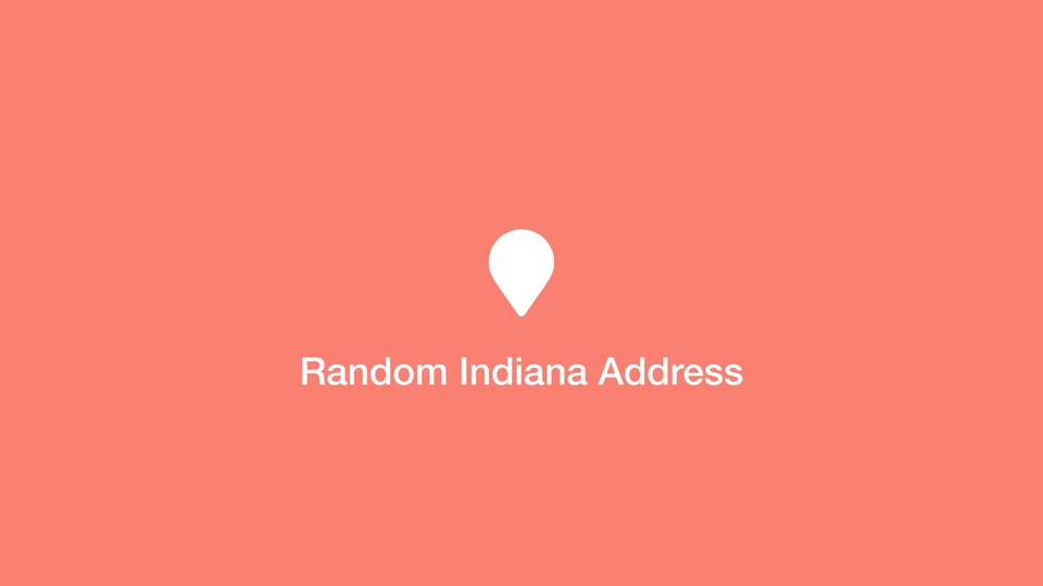 Random Indiana Address