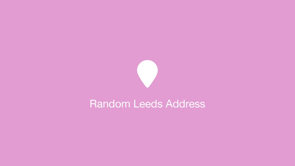 Random Leeds Address