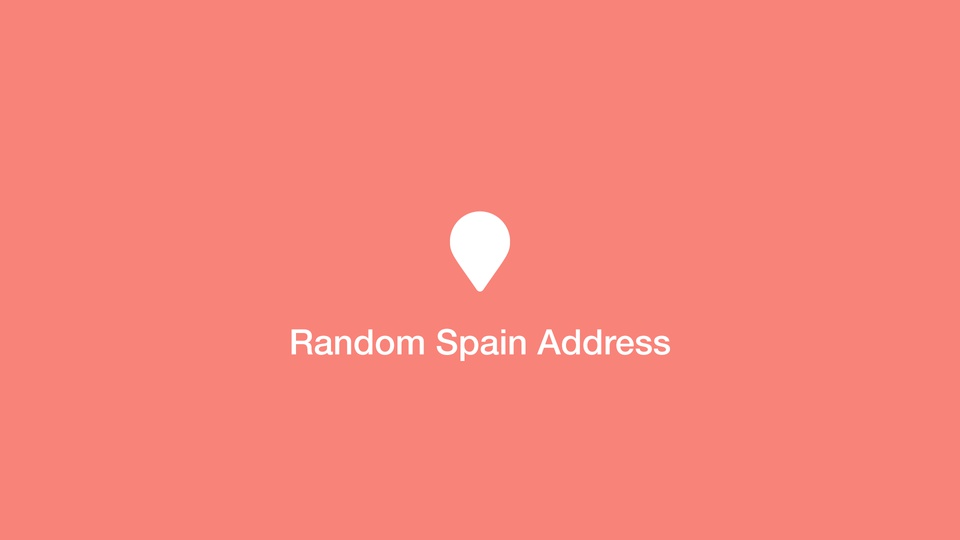 Random Spain Address