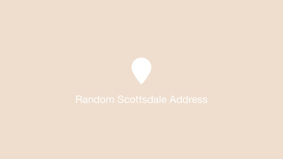 Random Scottsdale Address