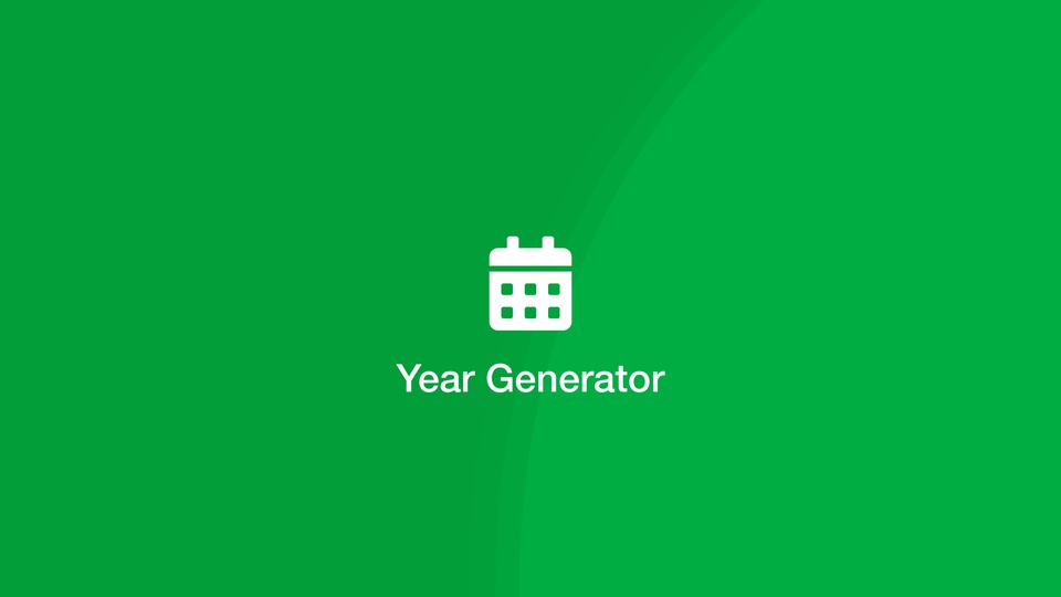 Random Year Generator