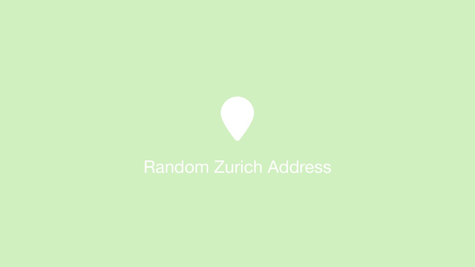 Random Zurich Address