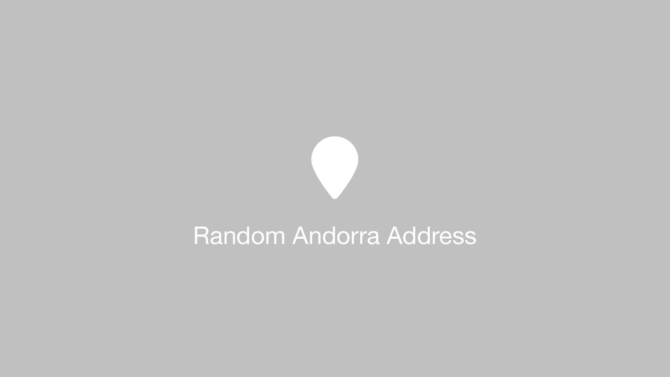 Random Andorra Address
