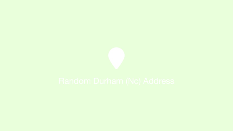 Random Durham (Nc) Address