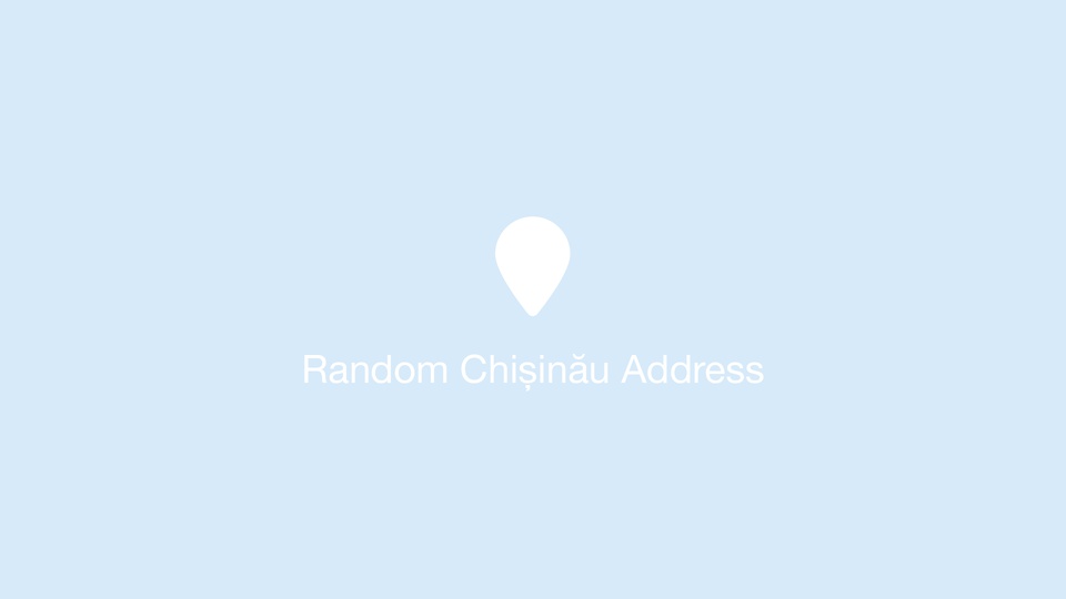 Random Chișinău Address