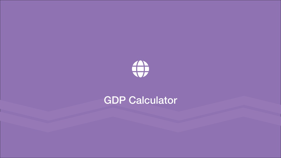 GDP Calculator