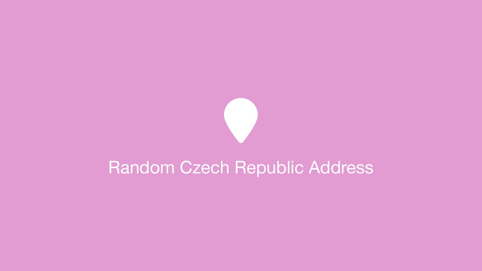 Random Czech Republic Address