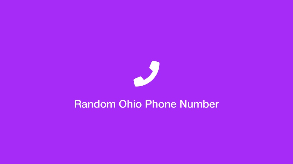 Random Ohio Phone Number