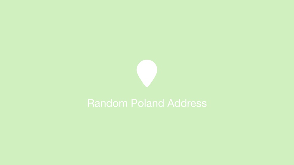 Random Poland Address