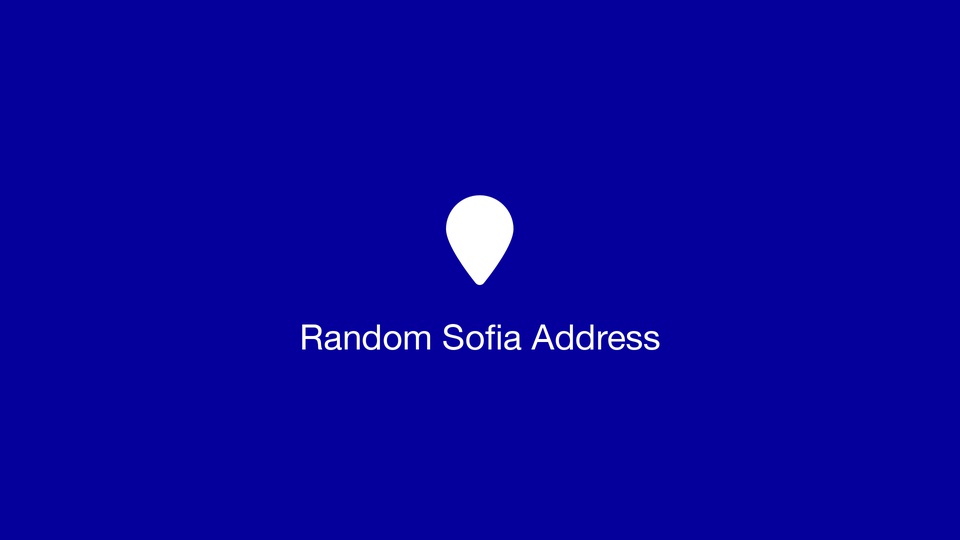 Random Sofia Address