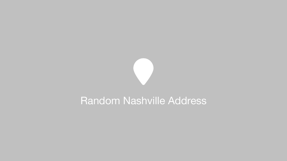 Random Nashville Address