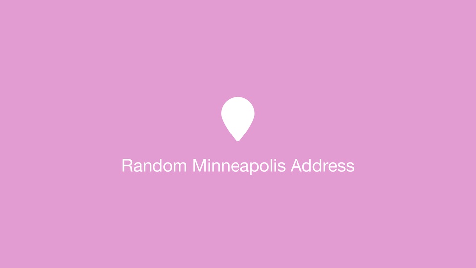 Random Minneapolis Address