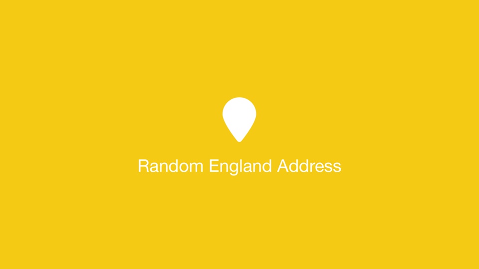 Random England Address