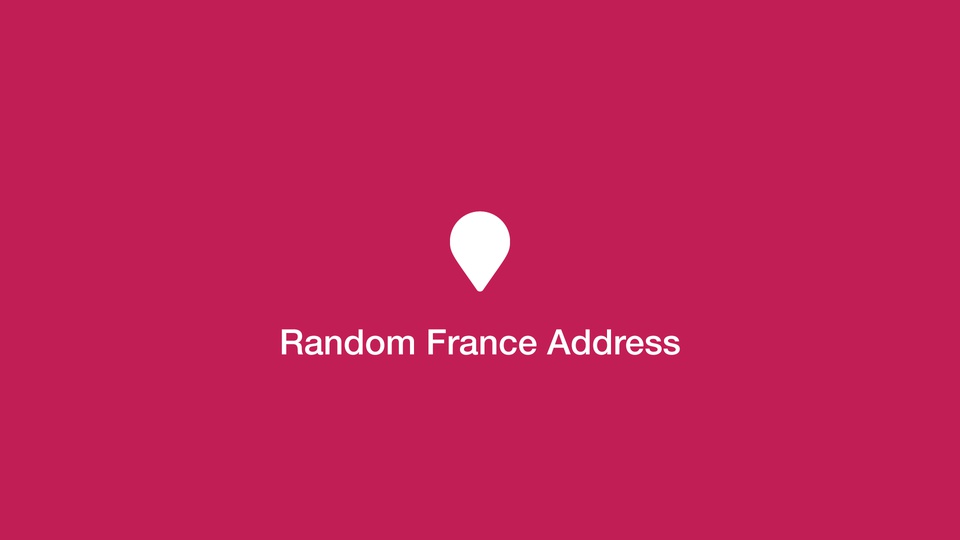 Random France Address