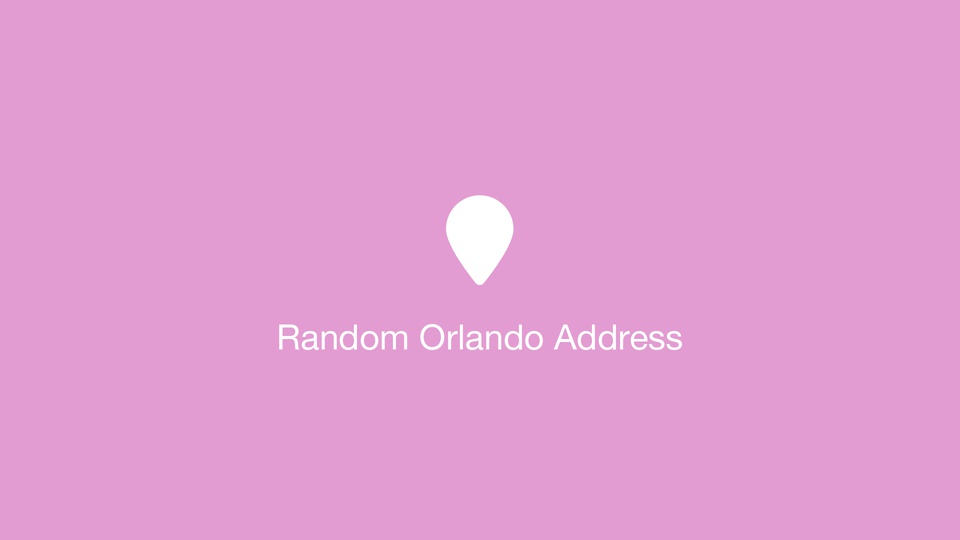 Random Orlando Address