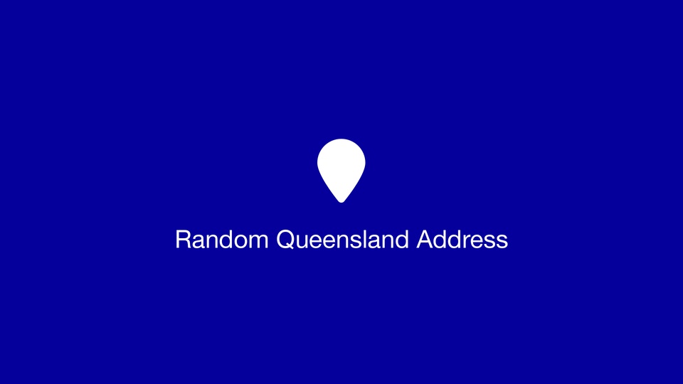 Random Queensland Address