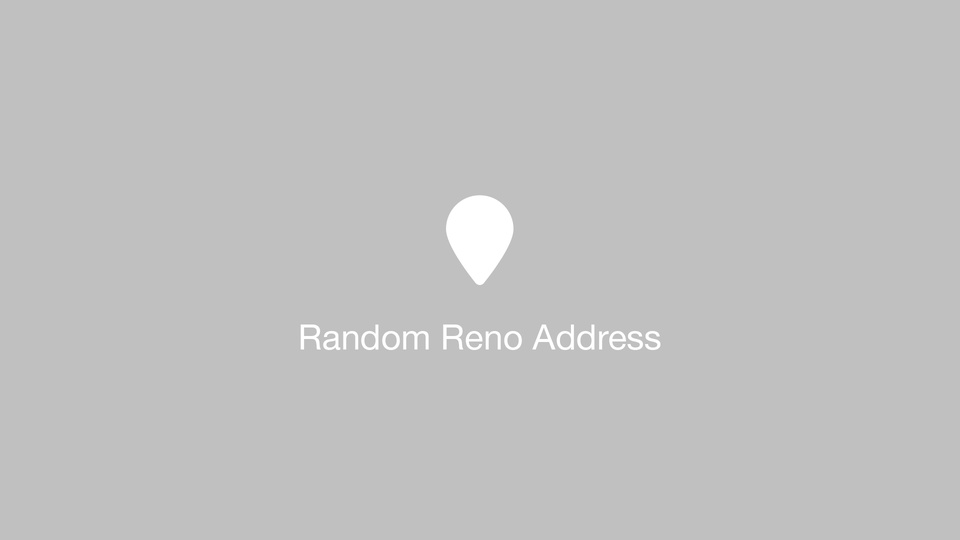 Random Reno Address