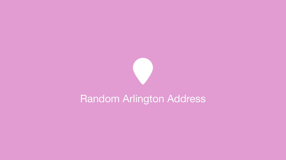 Random Arlington Address