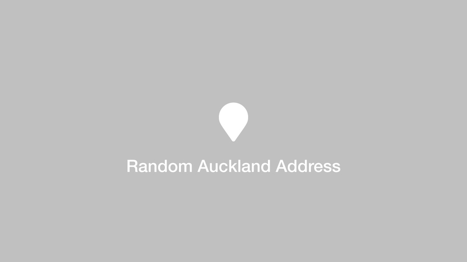 Random Auckland Address